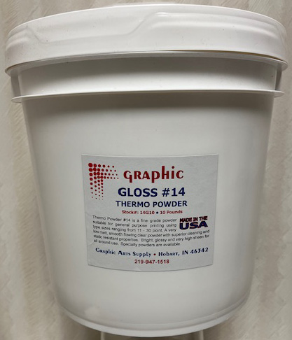 (image for) Thermographic Powder #14 Gloss 10 Lb. Pail